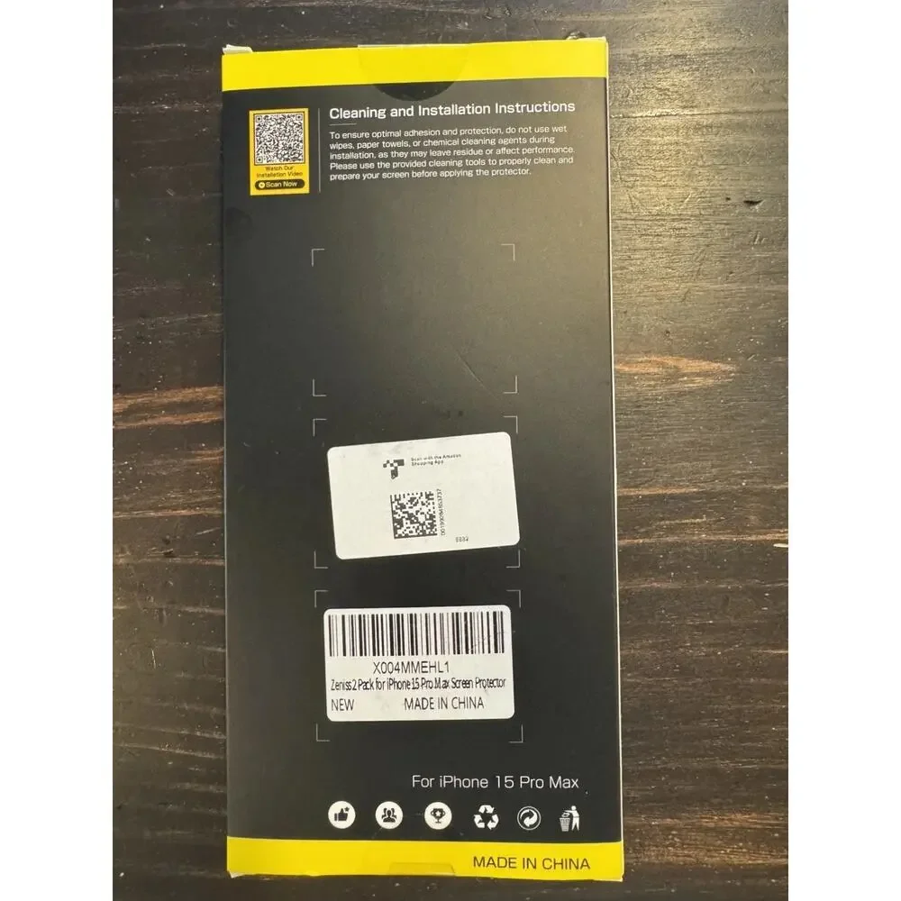 iPhone 15 Pro Max Screen Protector 2-Pack, Anti-Glare, Scratch Resistant, Zeniss